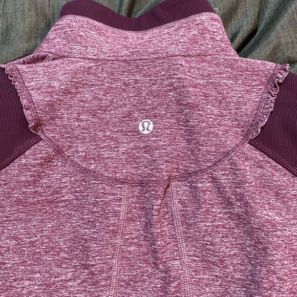 Lululemon Run Your Heart Out purple Pullover Workout 2 - Picture 8 of 10